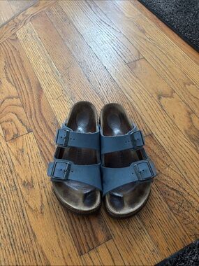 Blue birkenstocks